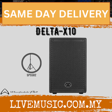 Wharfedale DELTA-X10 10" 1200W 2 Way Passive Loudspeaker- Each/Pair (DELTAX10/DELTA X10)