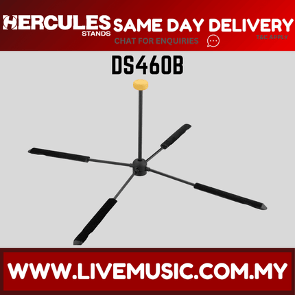 Hercules DS460B TravLite In-Footjoint Flute Stand (DS-460B/DS 460B)
