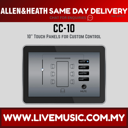 Allen and Heath CC-10 10'" Custom Control Touch Panel Tablet ( CC10 / CC 10 )