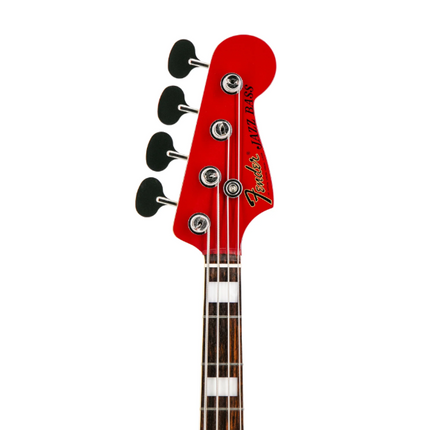 Fender FSR Collection Traditional Late 60s Jazz Bass Guitar, RW FB, Dakota Red