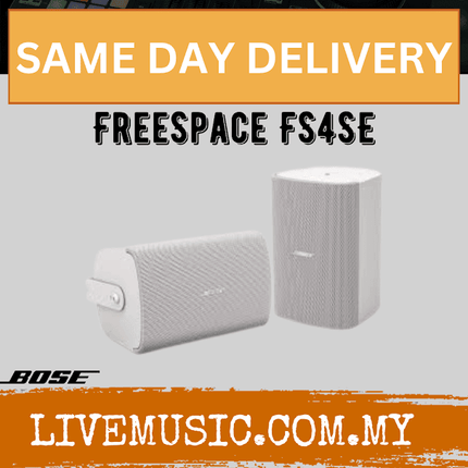 Bose FreeSpace FS4SE Surface-mount Indoor/Outdoor Loudspeaker - White ( FS4SE )