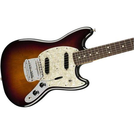 Fender American Performer Mustang Electric Guitar, Rosewood Fretboard with Bag - 3 Tone Sunburst
