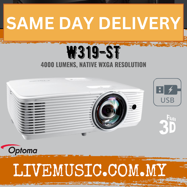 Optoma W319-ST Bright And Compact Short Throw Projector ( W319-ST / W319 ST )