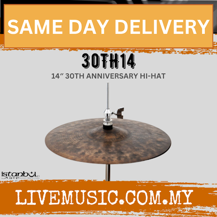 Istanbul Agop 30TH14 14" 30th Anniversary Hi-Hat Cymbal (30TH 14/30TH-14)