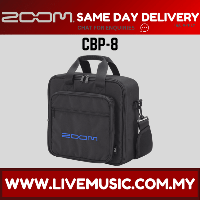 ZOOM CBP-8 carrying bag with padded front pocket and adjustable shoulder strap