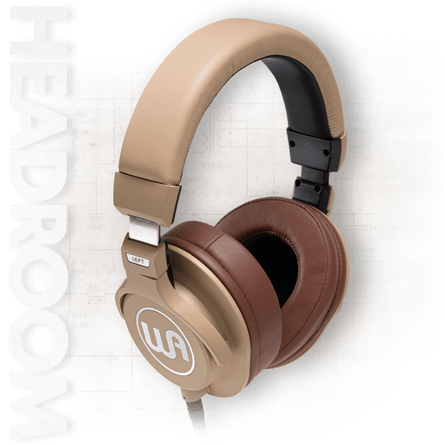 Warm Audio WA-HRT HeadRoom Closed-Back Headphones, Tan — ( WAHRT WA HRT )