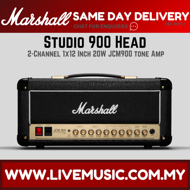 Marshall Studio 900 2-Channel 20W Guitar Amplifier Head