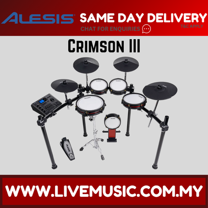 Alesis Crimson III Electronic Drum Kit With Mesh Heads ( Crimson 3 Crimson3 CrimsonIII )