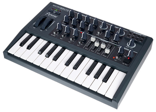 Arturia MicroBrute - 25 Keys Analog Monophonic Midi Synthesizer - Black ( Keylab88 / Mk2 )