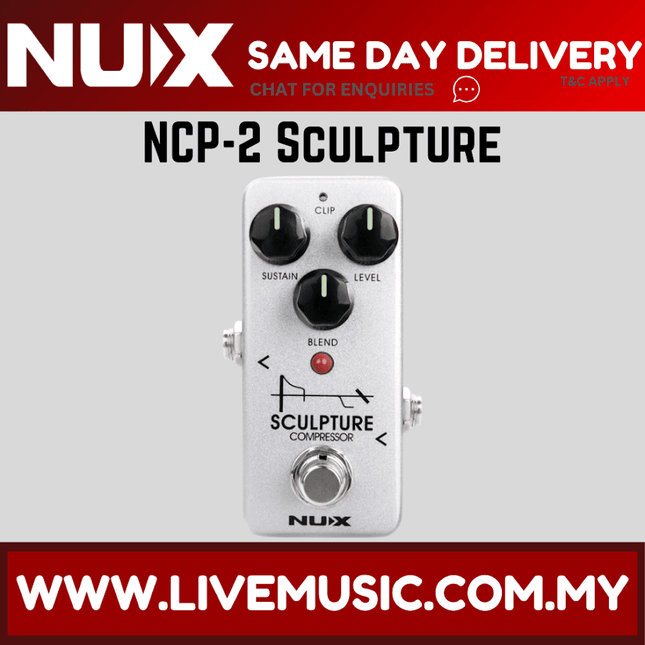 NUX NCP-2 Sculpture - Mini Compressor Pedal (NCP2)