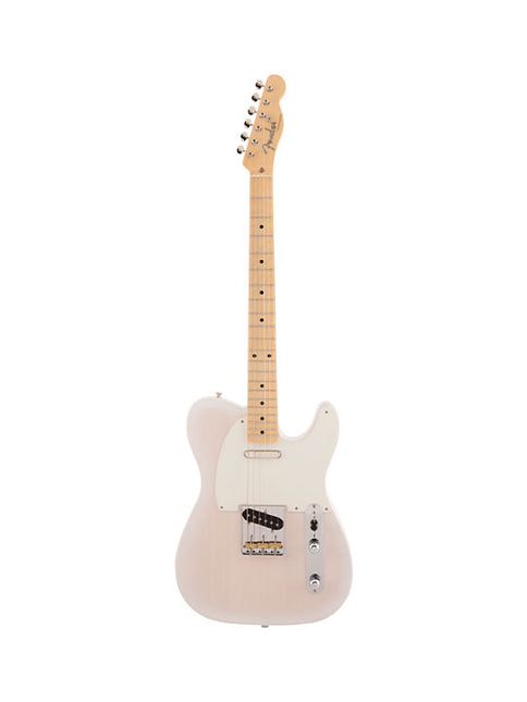 Fender Japan Traditional II 50s Telecaster Electric Guitar, Maple Fretboard with FREE Gig Bag - White Blonde