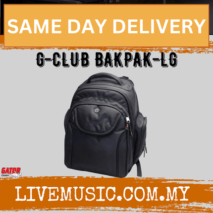 Gator G-CLUB BACKPACK-LG Large G-CLUB Style Backpack (GCLUBBACKPACKLG)