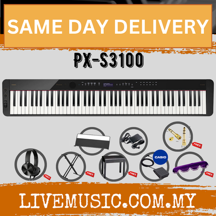 Casio PX-S3100 88-key Digital Piano Full Packages and FREE Headphone ( PXS3100 / PX S3100 )