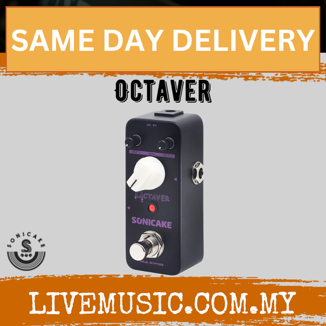 Sonicake QSS-19 Analog Classic Octave Guitar Bass Effects Pedal ( QSS 19 QSS19 )