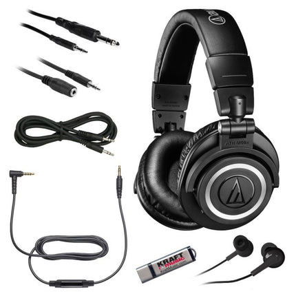 Audio Technica ATH-M50xBT2 Closed-back Studio Monitoring Headphones with Bluetooth (ATH M50xBT2 / M50xBT)