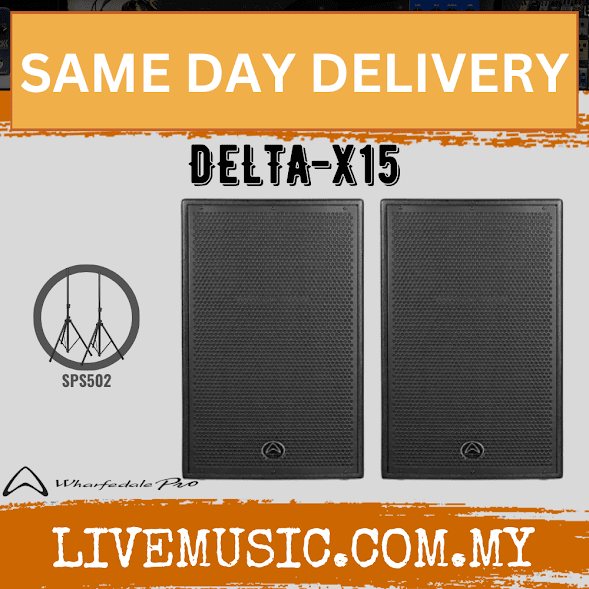Wharfedale Pro DELTA X15 15" 2000W 2way Passive Loudspeaker - Pair (DELTAX15 DELTA-X15)