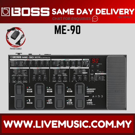 Boss ME-90 Guitar Multi-effects Pedal w/Bag And Adapter ( ME90 / ME 90 ) Replace ME80 ME-80