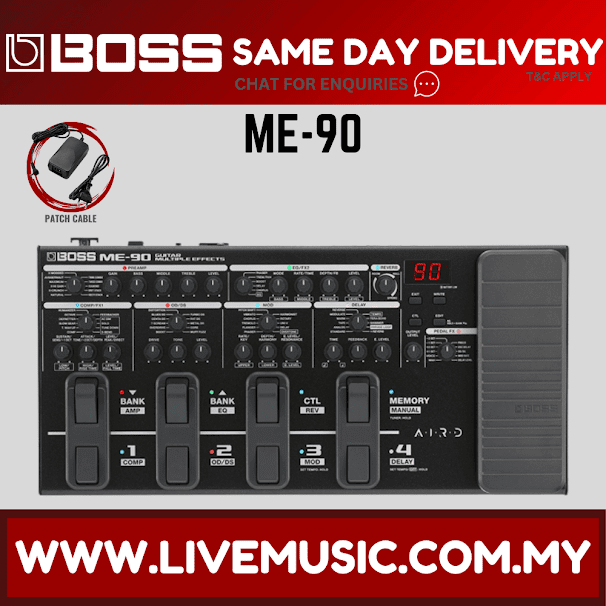 Boss ME-90 Guitar Multi-effects Pedal w/Bag And Adapter ( ME90 / ME 90 ) Replace ME80 ME-80