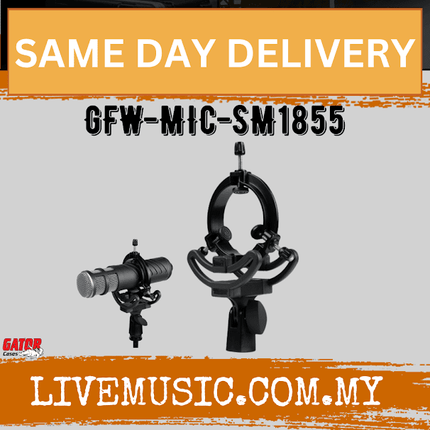 Gator Frameworks GFW-MIC-SM1855 Deluxe Universal Shockmount For Mics - 18-55mm (GFWMICSM1855/GFW MIC SM1855)
