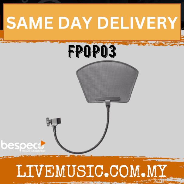 Bespeco FPOP03 Arch-Shaped Metal Screen Pop Filter ( FPOP03 / FP OP03 )