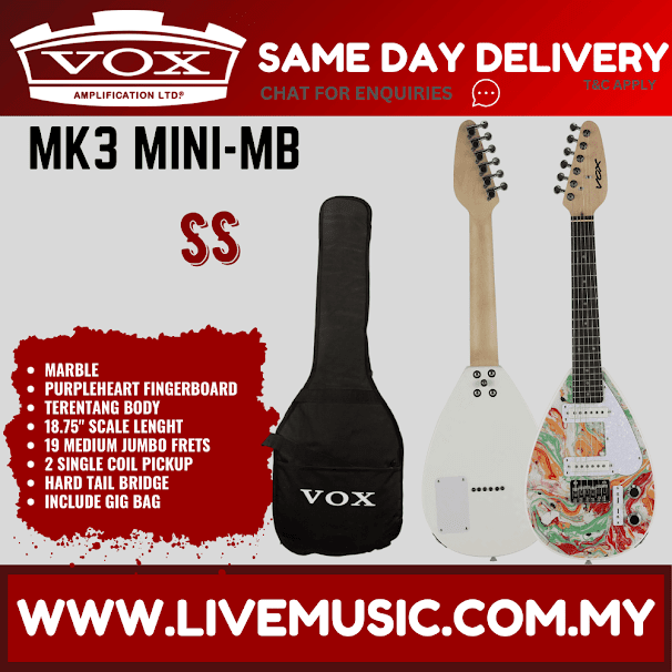 Vox Mark III Mini Teardrop With Gig Bag - Marble Finish