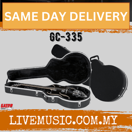 Gator GC335 Deluxe ABS Molded Case for Semi-hollowbody Electric Guitar Epiphone (GC-335)