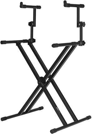 Gator Frameworks GFW-KEY-5100X Deluxe 2 Tier "X" Style Keyboard Stand ( GFWKEY5100X )