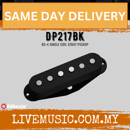 DiMarzio DP217BK HS-4 Single-coil Pickup - Black (DP217-BK/DP217 BK)