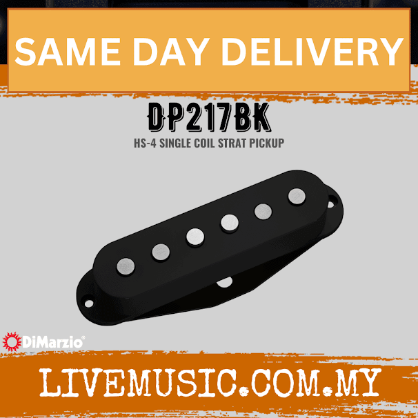 DiMarzio DP217BK HS-4 Single-coil Pickup - Black (DP217-BK/DP217 BK)
