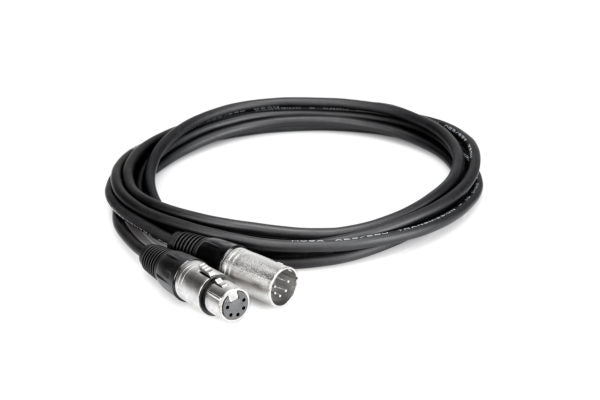 Hosa DMX510 Cable 5-Pin XLR Female to XLR Male, 10ft (DMX-510/DMX 510)