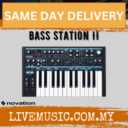 Novation Bass Station II - Classic Analogue Bass Synthesizer w/ Digital Control And USB Interface