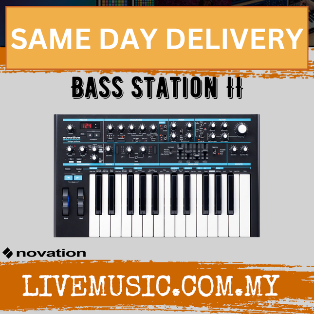 Novation Bass Station II - Classic Analogue Bass Synthesizer w/ Digital Control And USB Interface