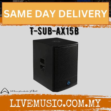 WHARFEDALE PRO T-SUB-AX15B Series 700 Watts RMS 15" Active Subwoofer (TSUBAX15B/T SUB AX15B)