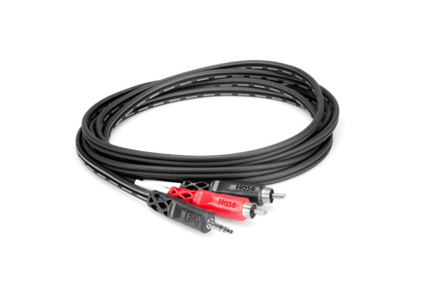 Hosa CMR-203 3.5mm TRS to Dual RCA Stereo Breakout, 3ft (CMR203/CMR 203)