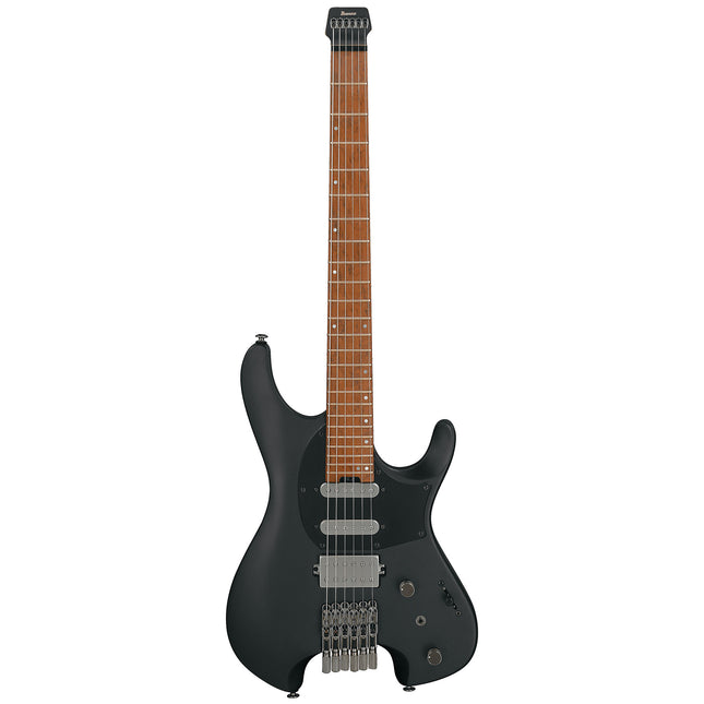 Ibanez Quest Series Q54 Headless Electric Guitar, Roasted Maple Fretboard - Black Flat (Q54-BKF/Q54BKF)