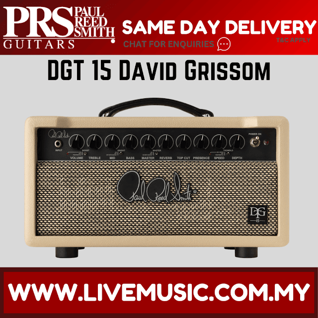 PRS DGT 15 David Grissom Guitar Head Amplifier