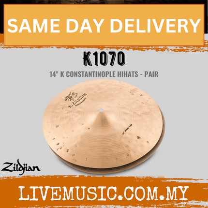 Zildjian 14" K Series Constantinople Hi-Hat Cymbals - Pair (K1070)