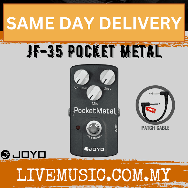 JOYO JF-35 Pocket Metal Distortion Guitar Effect Pedal ( JF35 / JF 35 )