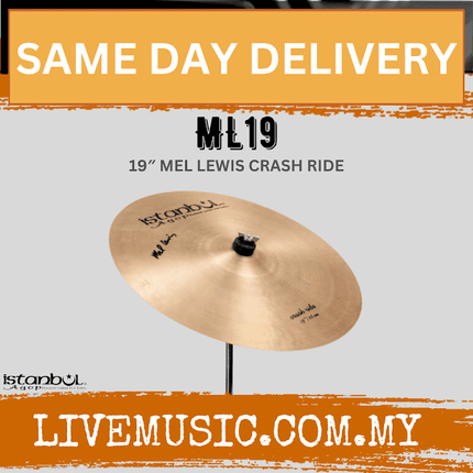 Istanbul Agop ML19 19" Mel Lewis Crash Ride Cymbal ( ML-19 / ML19 )