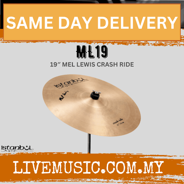 Istanbul Agop ML19 19" Mel Lewis Crash Ride Cymbal ( ML-19 / ML19 )