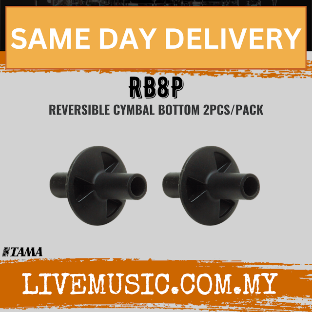 Reversible cymbal sleeves, black, 8mm, 2-pack