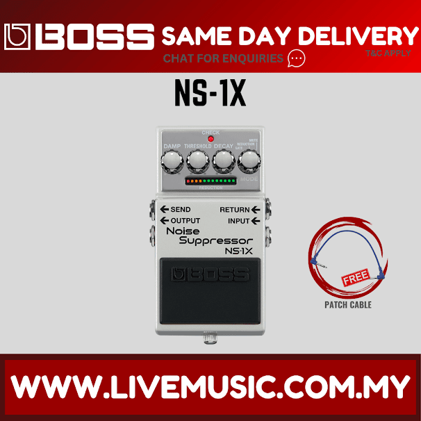 Boss NS-1X Noise Suppressor Guitar Effect Pedal (NS1X / NS 1X )