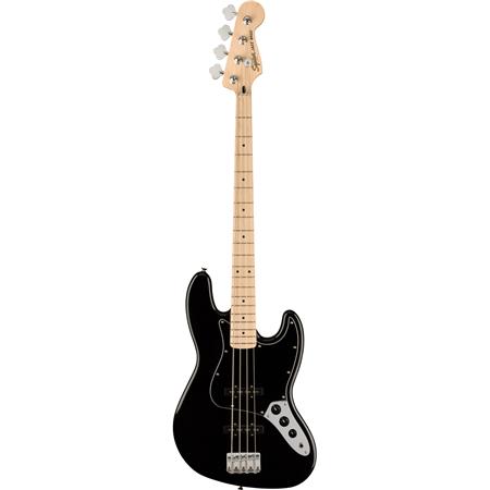 Squier Affinity Series Jazz Bass Guitar, Maple Fretboard - Black