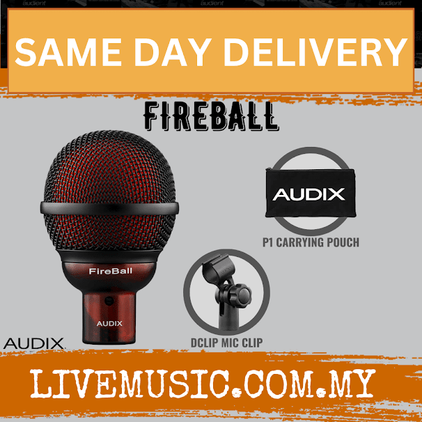 Audix FireBall Dynamic Instrument Microphone ( Fire-Ball / Fire Ball )