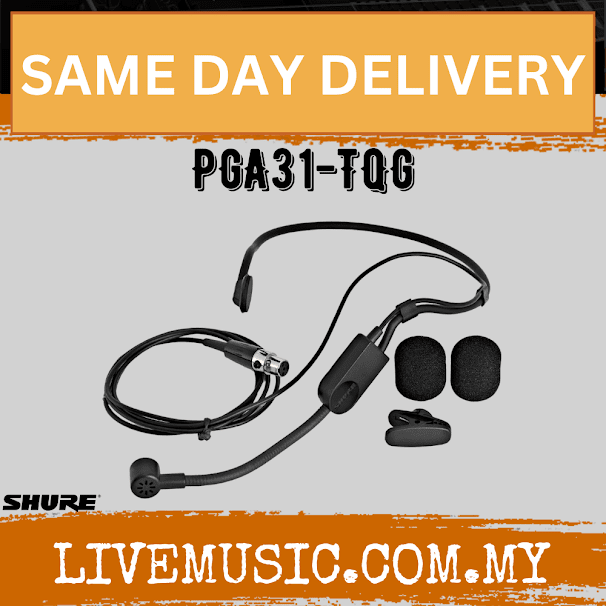Shure PGA31-TQG Headset Condenser Microphone With JTS MA500 ( MA-500 / PGA31TQG / PGA31 TQG )