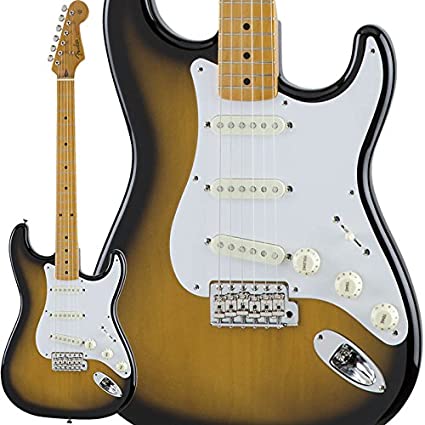 Fender Japan Traditional II 50s Stratocaster Electric Guitar, Maple Fretboard with FREE Gig Bag - 2-Tone Sunburst