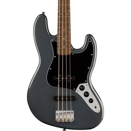 Squier Affinity Series Jazz Bass Guitar, Laurel Fretboard - Charcoal Frost Metallic