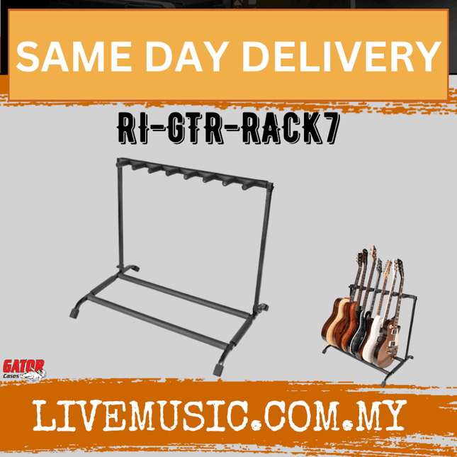 Gator Frameworks RI-GTR-RACK7 Guitar Rack for 7 Guitars (RIGTRRACK7)