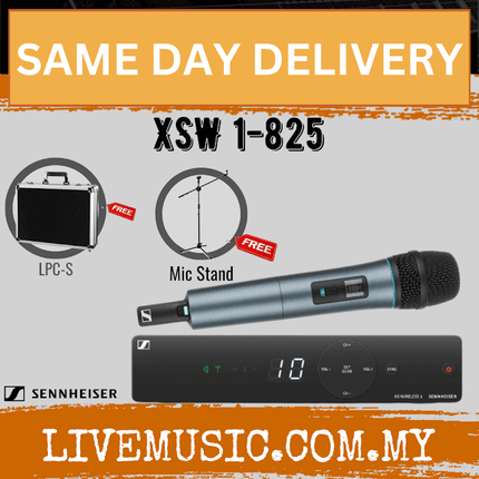 Sennheiser XSW 1-825-A Wireless Handheld Microphone System with Microphone Stand ( XSW1 825 / XSW1825 )