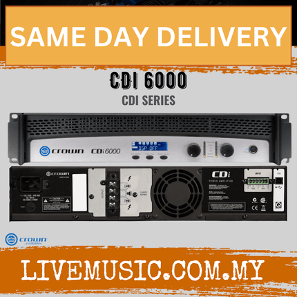 Crown CDi 6000 Power Amplifier ( CDi-6000 / CDi6000 )